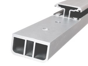 Railing front mounted center, anodized alu