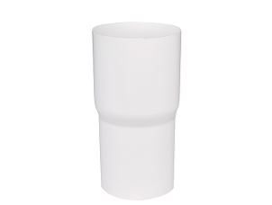 Downspout connector sleeve 110 mm white