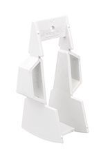 Triangle wedge 18° and 27° white