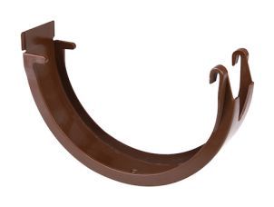 Plastic mounting bracket size 10 brown