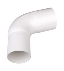 Elbow 75 mm 75° white