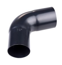 Elbow 75 mm 75° black